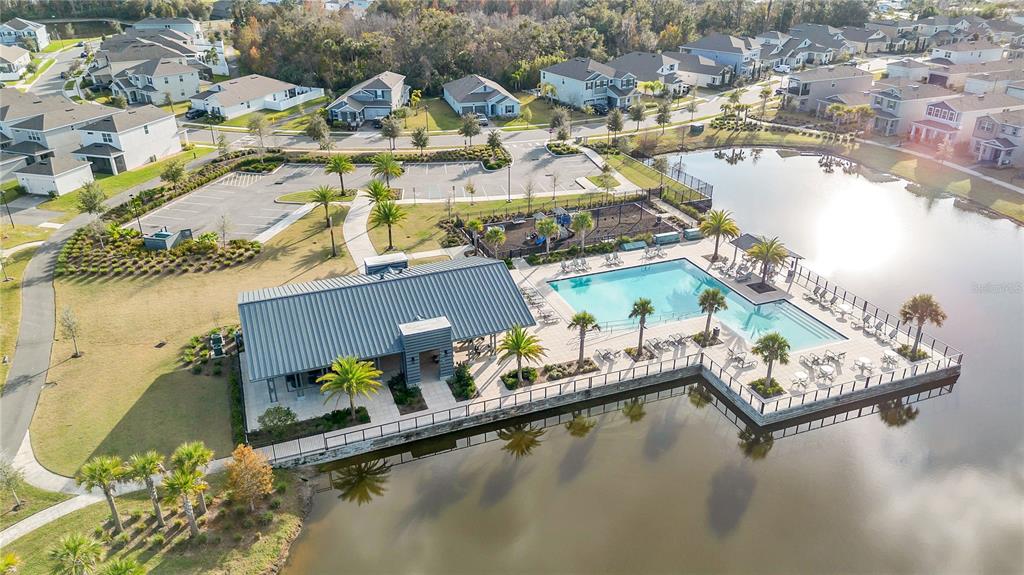 635 Cheval Lane DeBary, FL 32713 - Photo 32 of 33 an aerial view of a house with swimming pool and outdoor space