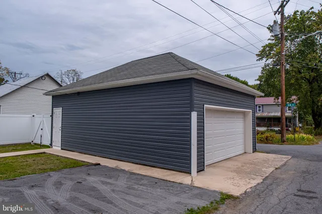 a backyard of a house