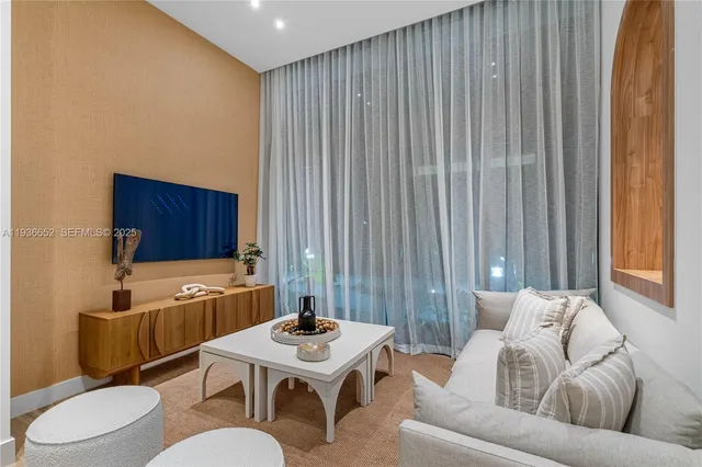 a view of an outdoor dining space with a backyard