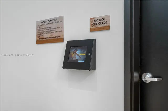 a view of a hallway with entryway