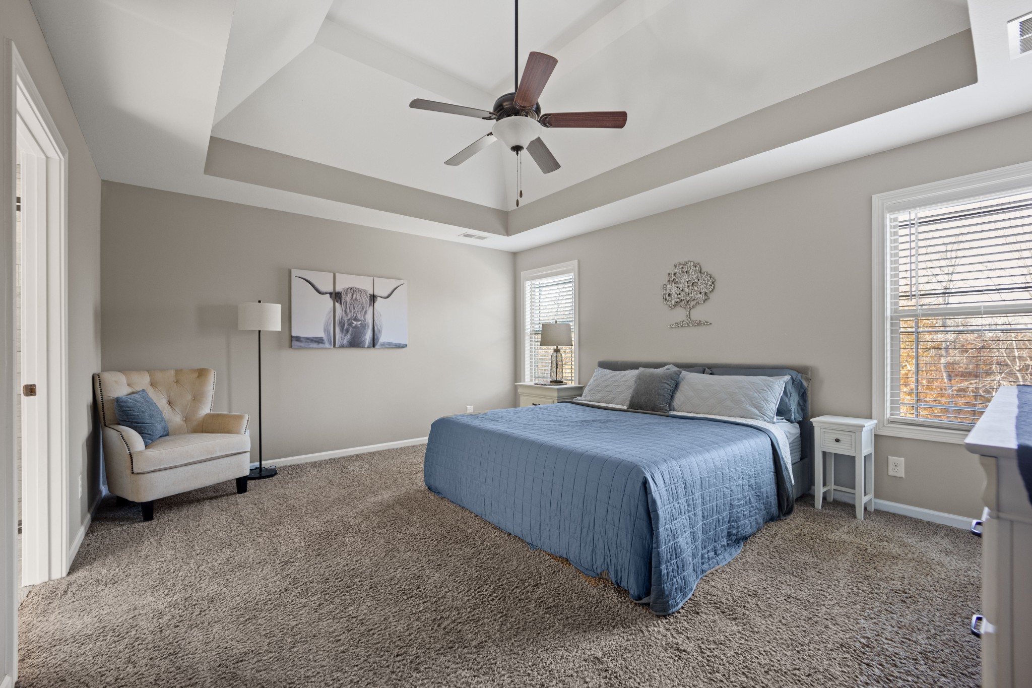 671 Salem Ridge Road Clarksville, TN 37040 - Photo 23 of 44 a bedroom with a bed couch and window