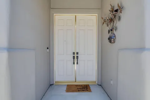 a view of front door