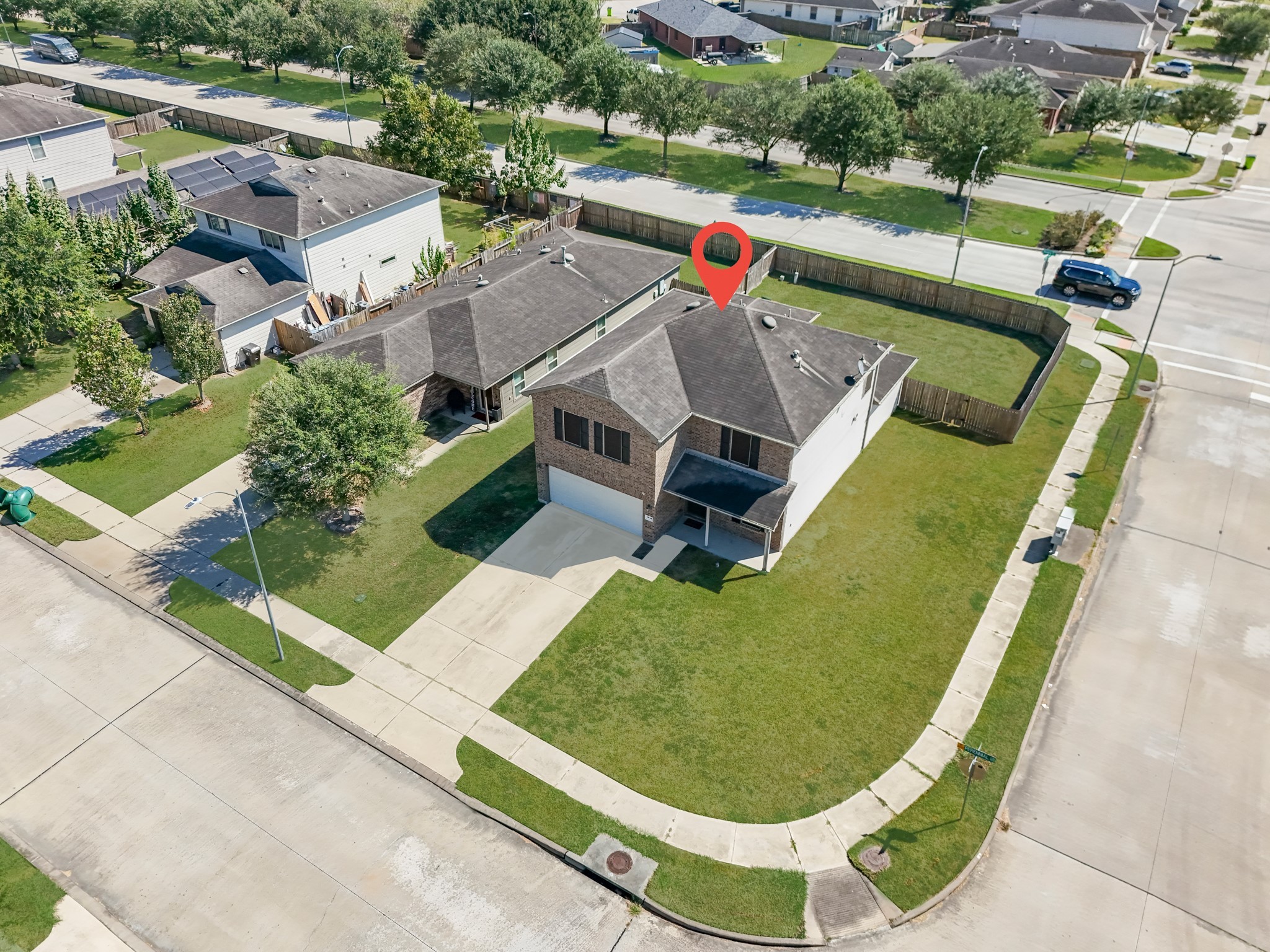 1614 Perennial Lane Rosenberg, TX 77471 - Photo 5 of 34 an aerial view of a house with swimming pool and outdoor seating