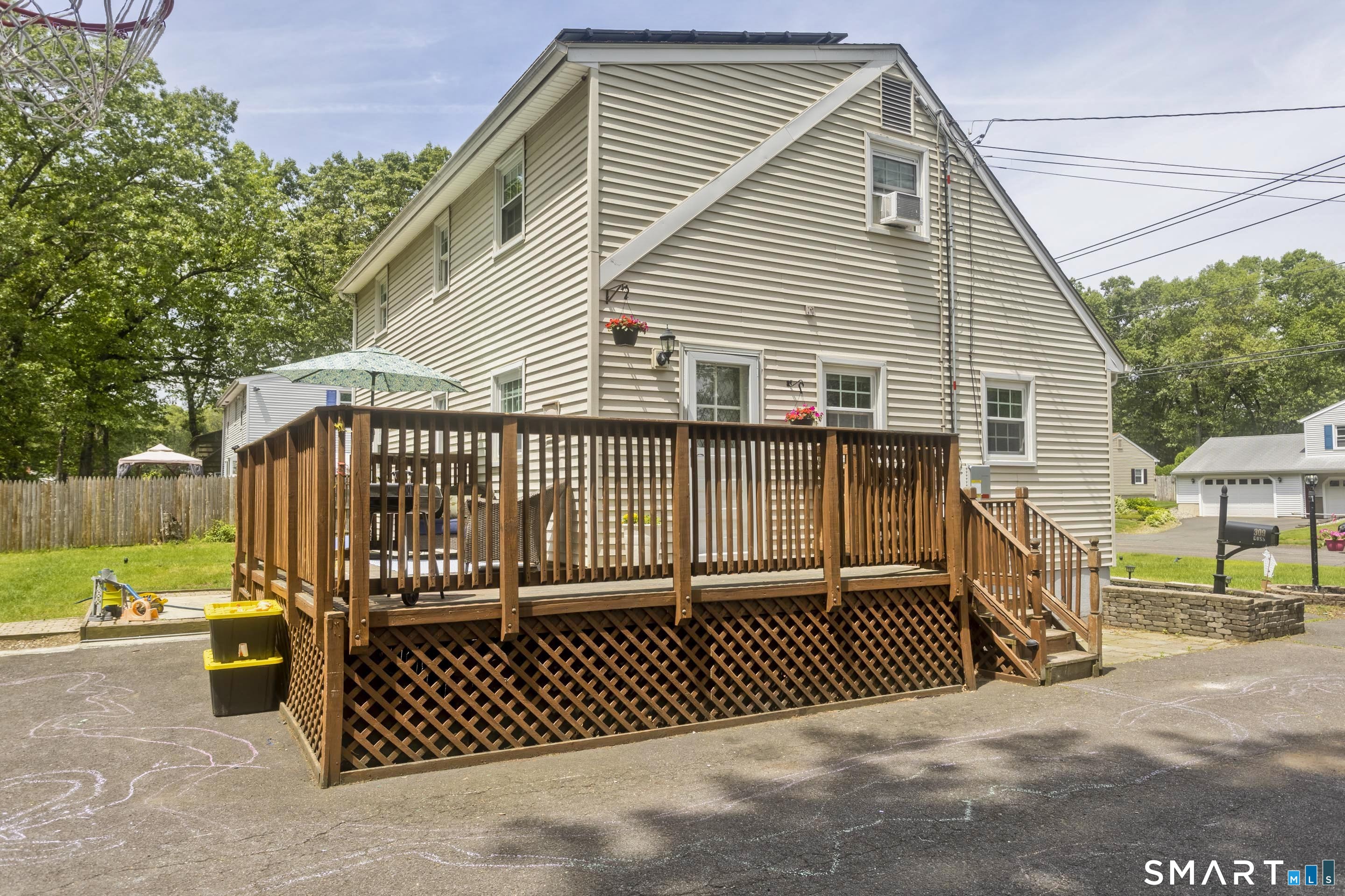 309 South Elm Street Windsor Locks, CT 06096 - Photo 37 of 38 a view of a house with a fence