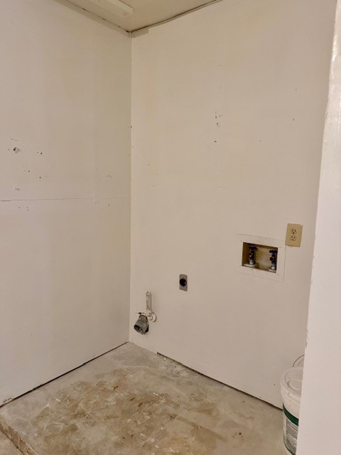 9006 B Sedgemoor Trail Austin, TX 78748 - Photo 16 of 16 Laundry room featuring concrete flooring, hookup for an electric dryer, and hookup for a washing machine