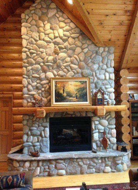 1061 Sexton Road Howell, MI 48843 - Photo 4 of 23 natural stone fireplace