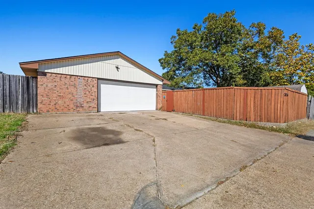 a backyard of a house
