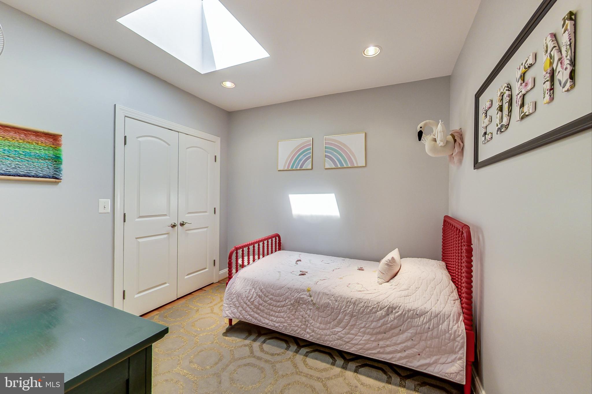 808 Decatur Street Northwest Washington, DC 20011 - Photo 21 of 56 2nd bedroom with skylight