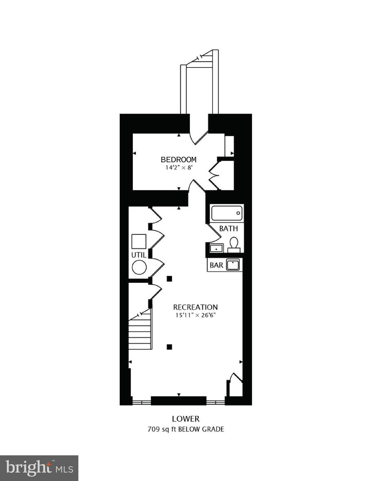 808 Decatur Street Northwest Washington, DC 20011 - Photo 54 of 56 Lower level floor plan