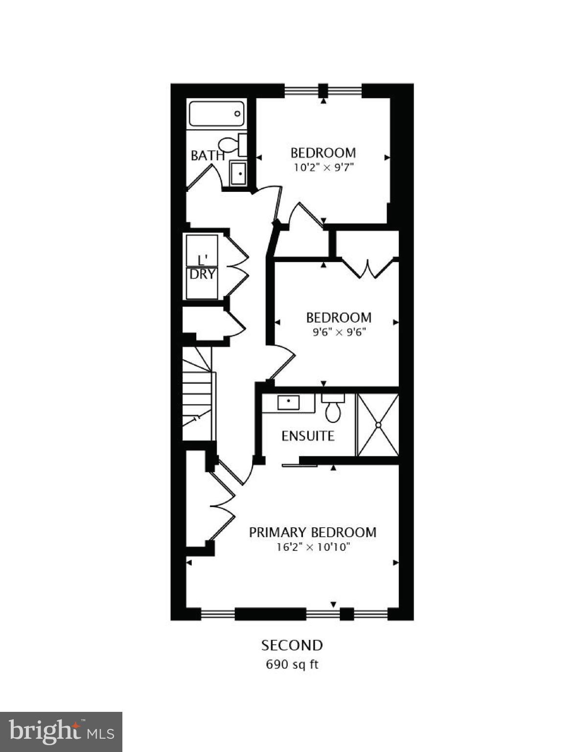 808 Decatur Street Northwest Washington, DC 20011 - Photo 56 of 56 Upper level floor plan