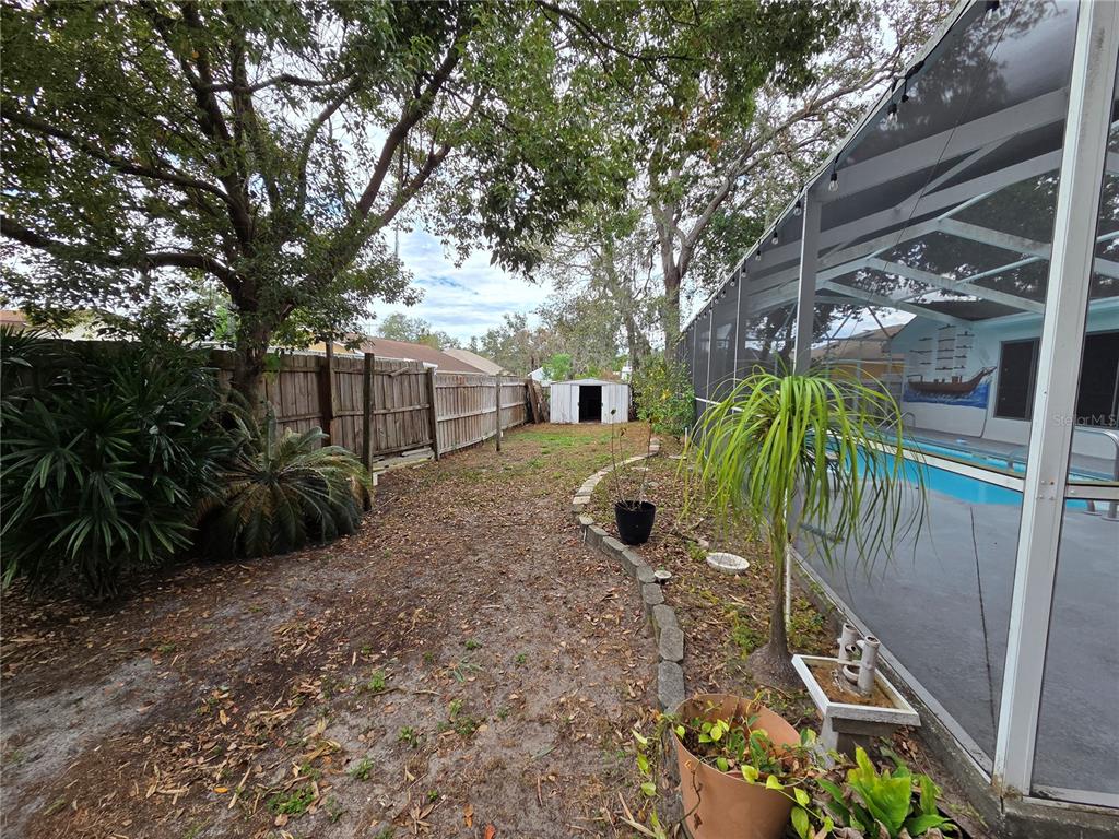 7605 Landmark Drive Spring Hill, FL 34606 - Photo 24 of 26 a view of a yard with plants and large tree