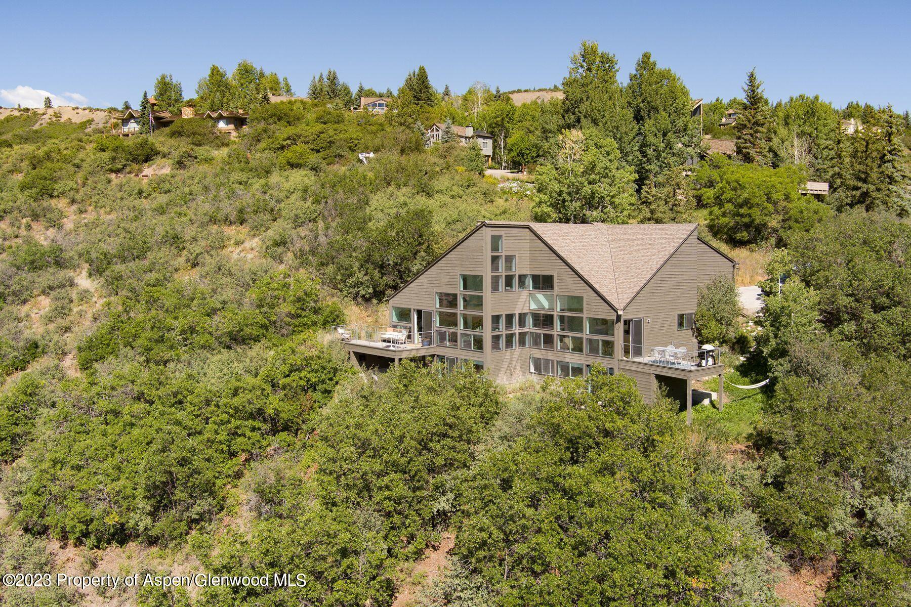 61 Oak Ridge Road Snowmass Village, CO 81615 - Photo 10 of 48 a aerial view of a house with a yard and plants