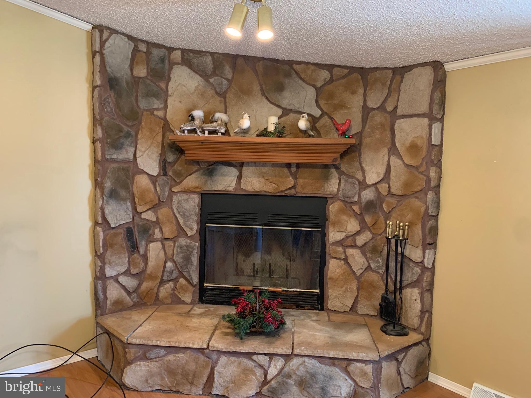 233 Short Kearneysville, WV 25430 - Photo 8 of 33 Beautiful Stone offering a wood burning Fireplace