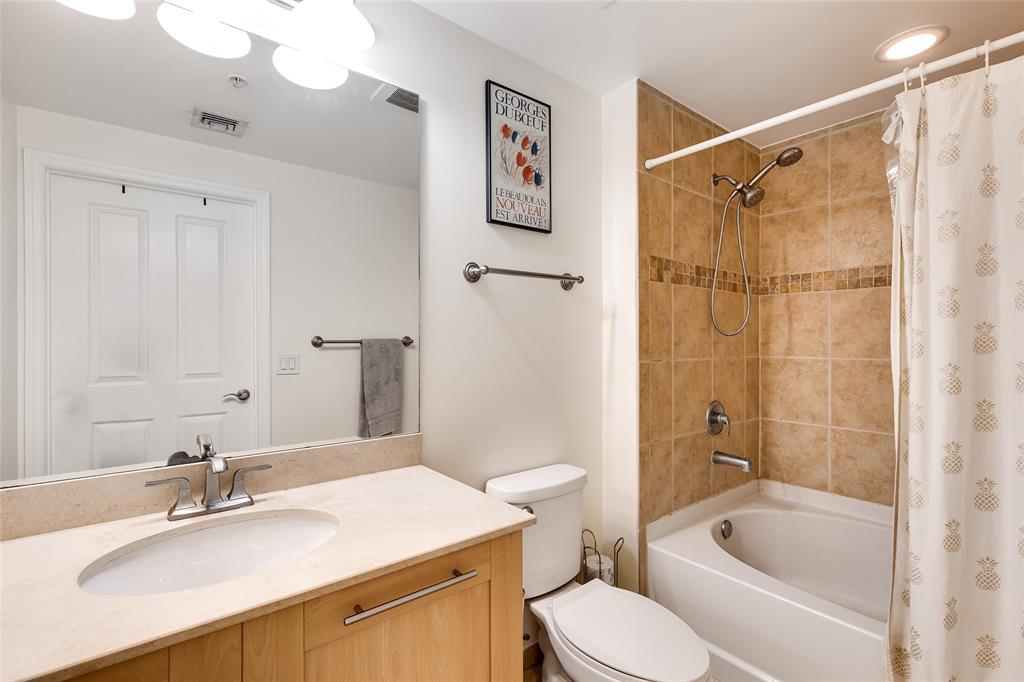 511 Southeast 5th Avenue, Unit 1602 Fort Lauderdale, FL 33301 - Photo 15 of 66 a bathroom with a sink toilet tub and shower