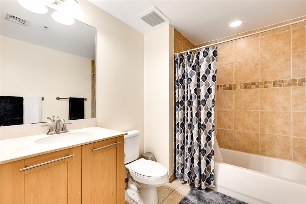 511 Southeast 5th Avenue, Unit 1602 Fort Lauderdale, FL 33301 - Photo 19 of 66 a bathroom with a sink toilet and shower