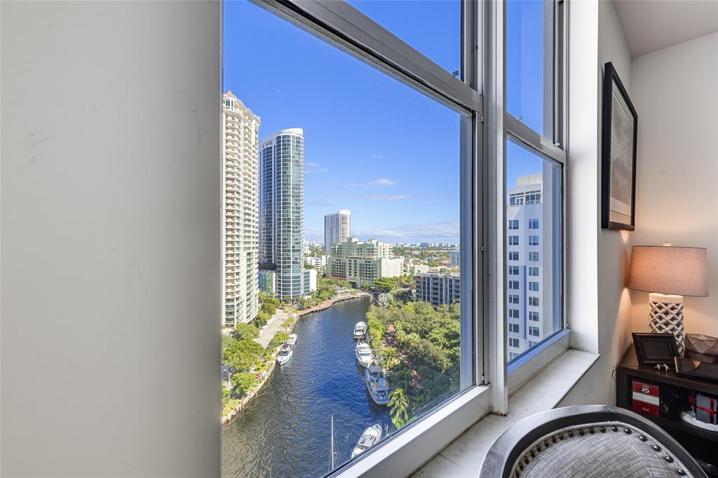 511 Southeast 5th Avenue, Unit 1602 Fort Lauderdale, FL 33301 - Photo 22 of 66 a view of a balcony with wooden floor