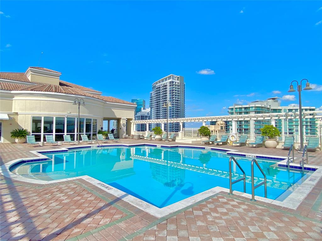 511 Southeast 5th Avenue, Unit 1602 Fort Lauderdale, FL 33301 - Photo 32 of 66 a view of a house with pool and sitting area