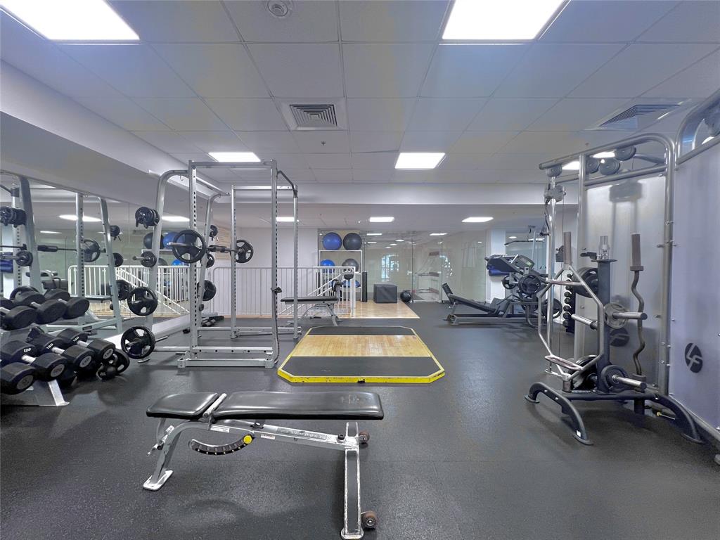 511 Southeast 5th Avenue, Unit 1602 Fort Lauderdale, FL 33301 - Photo 64 of 66 a view of a room with gym equipment
