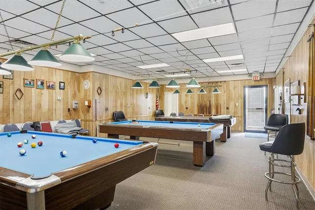 a view of a city with lawn chairs