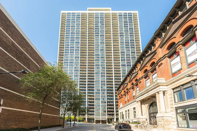 a front view of a building