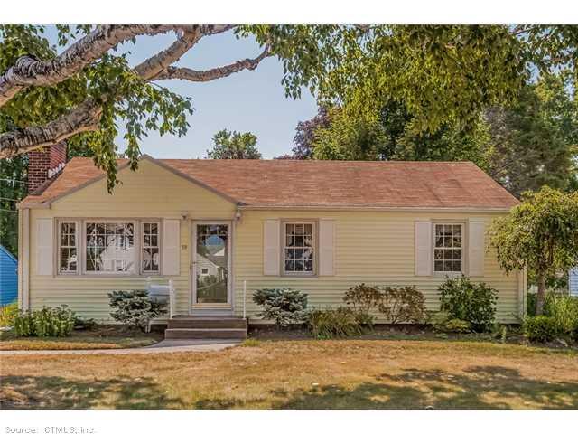 59 Coleman Road Wethersfield, CT 06109 - Photo 1 of 1 front view of a house with a yard