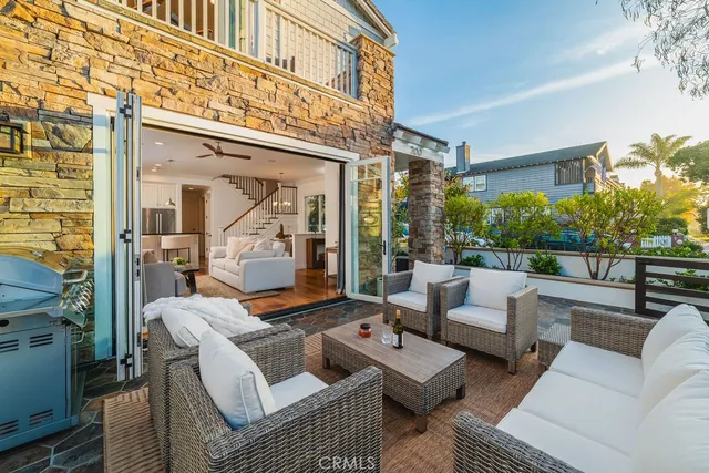 a view of outdoor space with seating