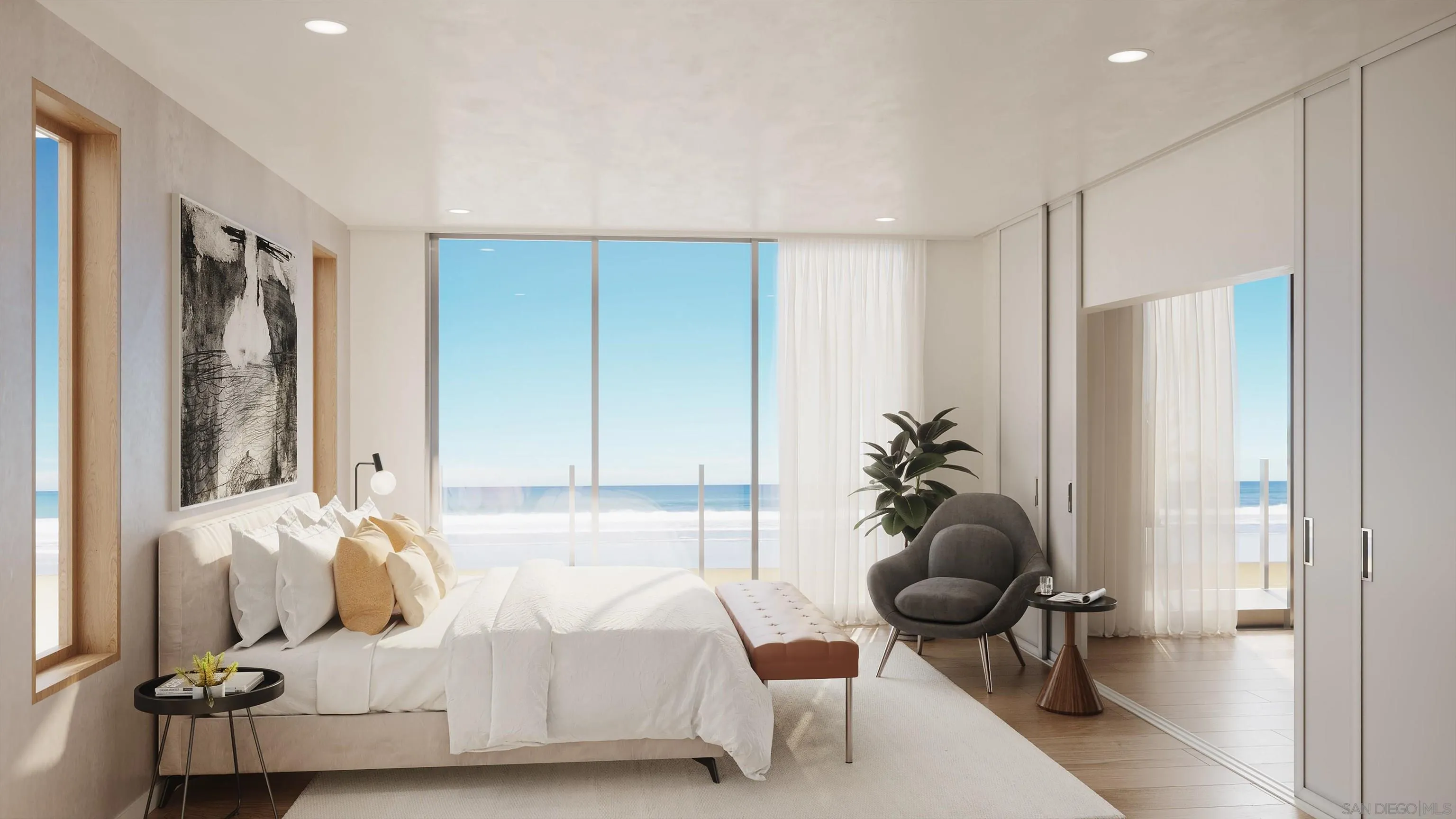 6479 Surfside Lane Carlsbad, CA 92011 - Photo 6 of 14 a bedroom with furniture and a potted plant