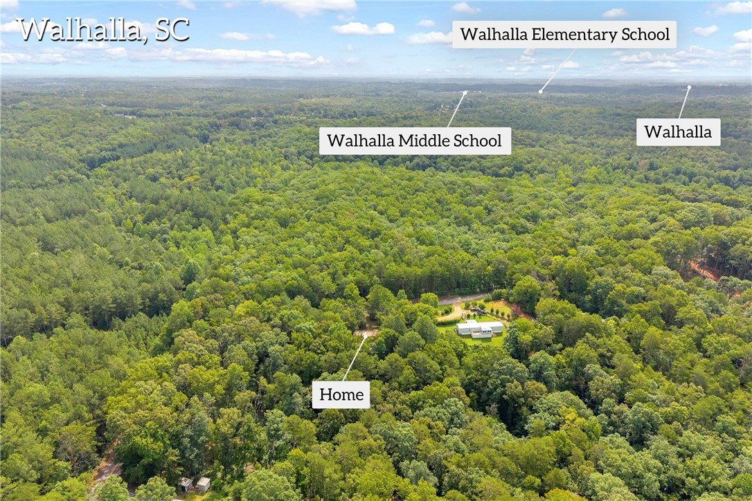 383 Rocky Knoll Road Walhalla, SC 29691 - Photo 5 of 50 An aerial perspective reveals a secluded residence within a vast expanse of forest.