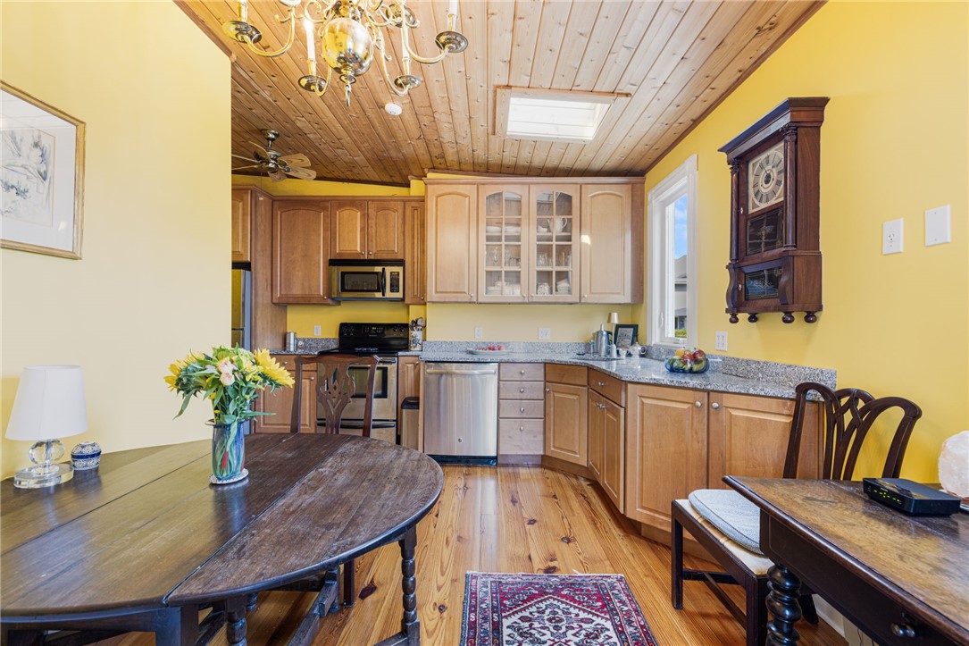 20 Berkeley Avenue, Unit 2 Newport, RI 02840 - Photo 30 of 44 Two nice skylights on the wood ceiling add lots of natural light!