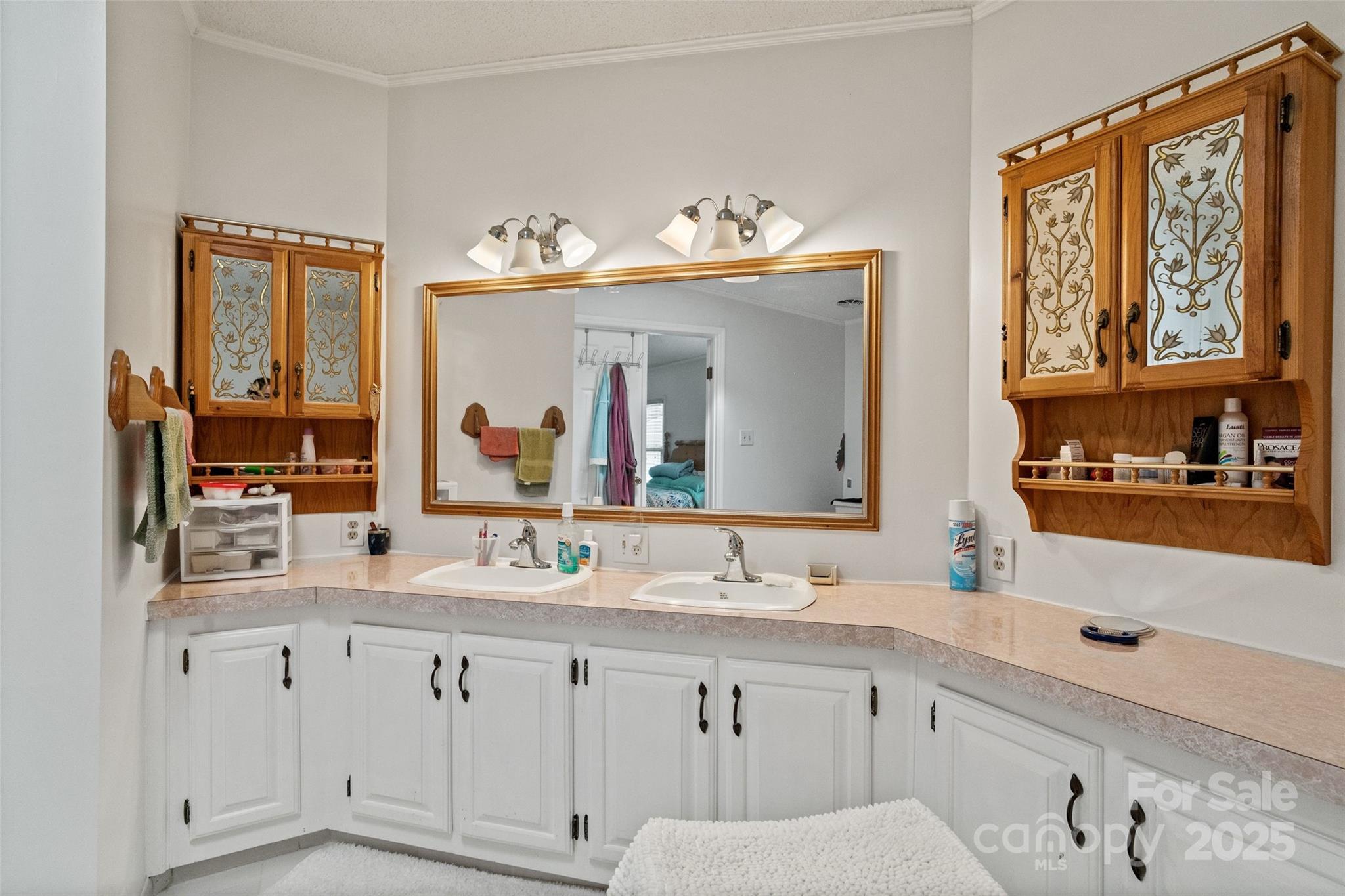 5909 Lake Valley Road Clover, SC 29710 - Photo 29 of 44 a bathroom with a sink double vanity and a mirror