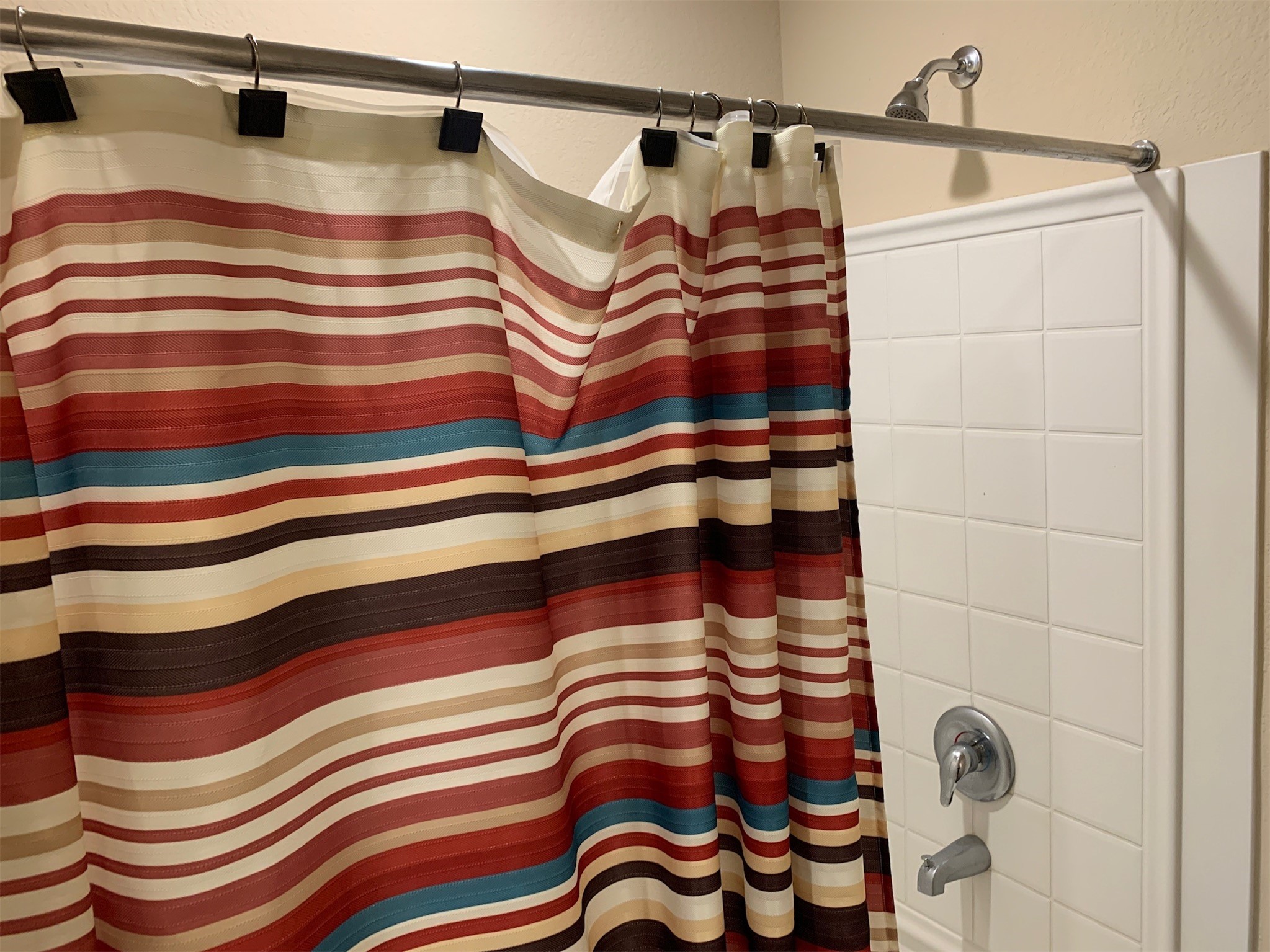1345 Lariat Rdg Trail Houston, TX 77049 - Photo 16 of 25 a bathroom with a and a shower curtain