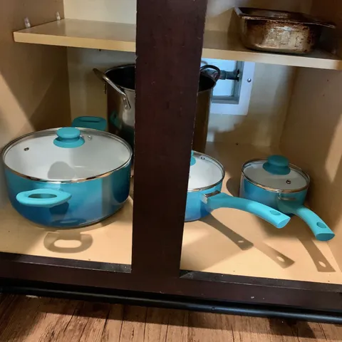 a view of swimming pool from a window