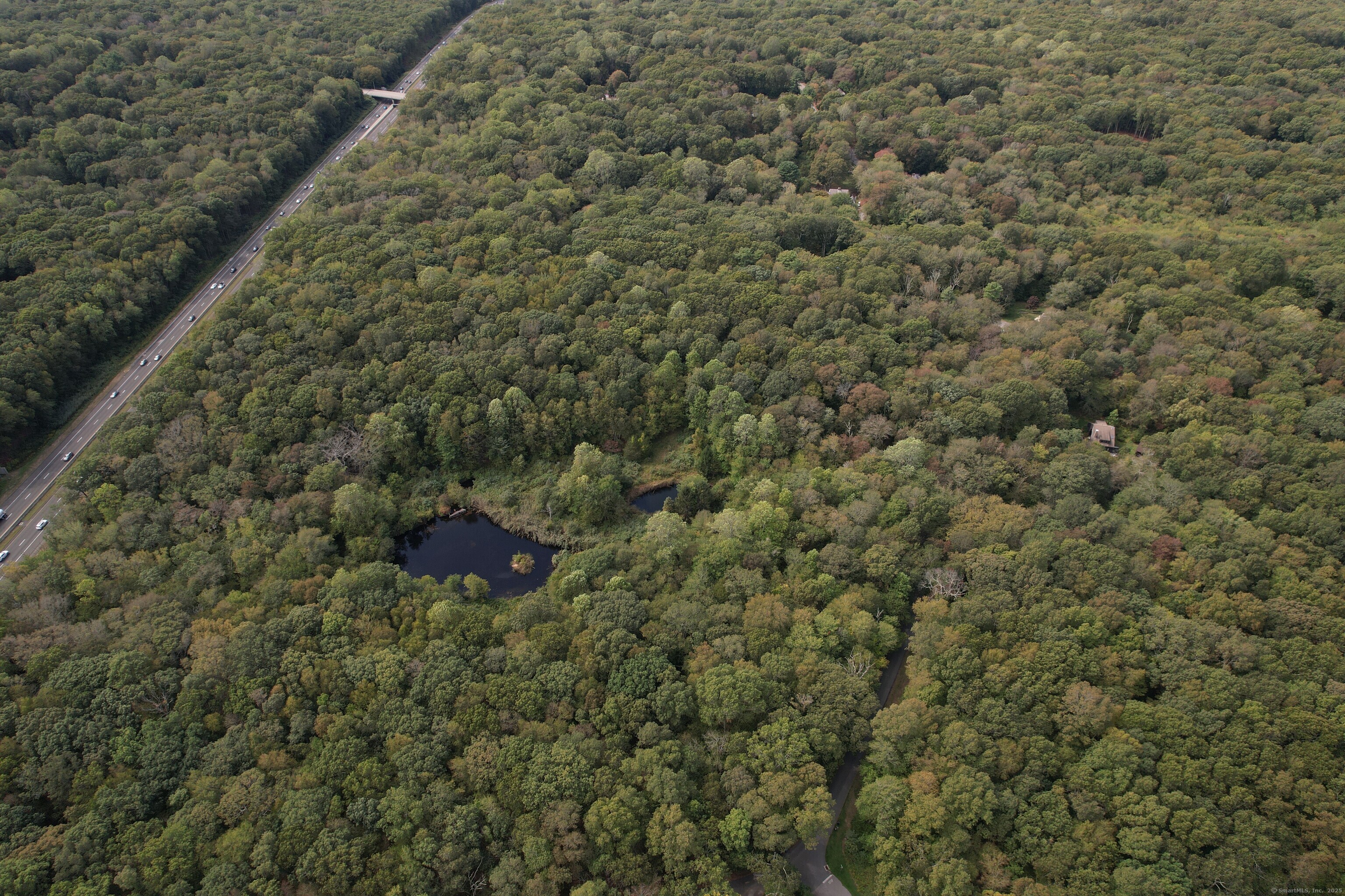 15 Short Hills Road Old Lyme, CT 06371 - Photo 24 of 31 a view of a forest with a bench