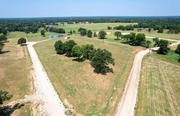 a view of a lake with a city