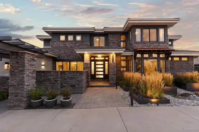 a front view of a house