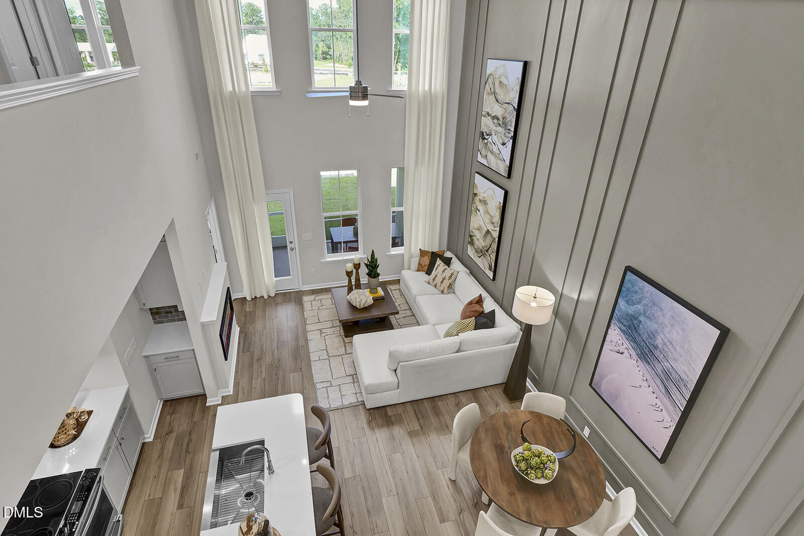 1215 Bell Heather Road, Unit 23 Durham, NC 27703 - Photo 22 of 37 Great Room Aerial - Hydrangea B - Grand