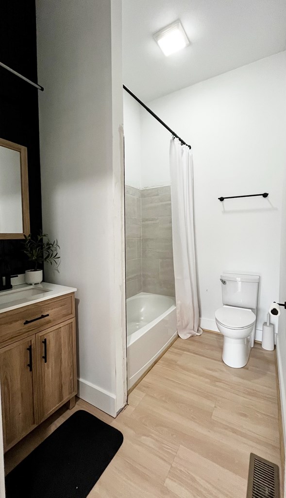 2086 Burnt Mountain Road Ellijay, GA 30536 - Photo 39 of 47 a bathroom with a sink a toilet and a tub