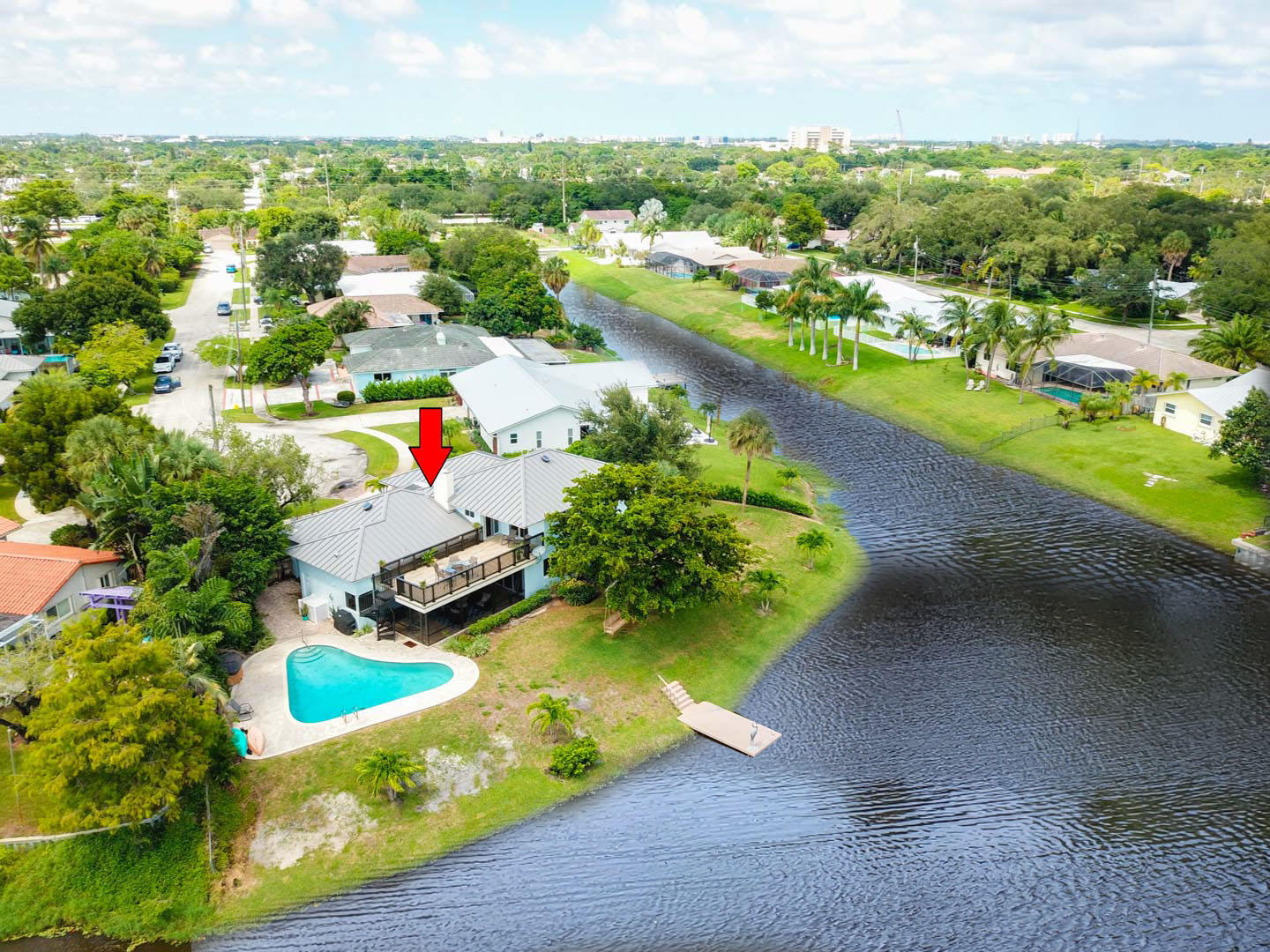 110 Southwest 11th Avenue Boca Raton, FL 33486 - Photo 3 of 35 02 Birds Eye Rear Exterior