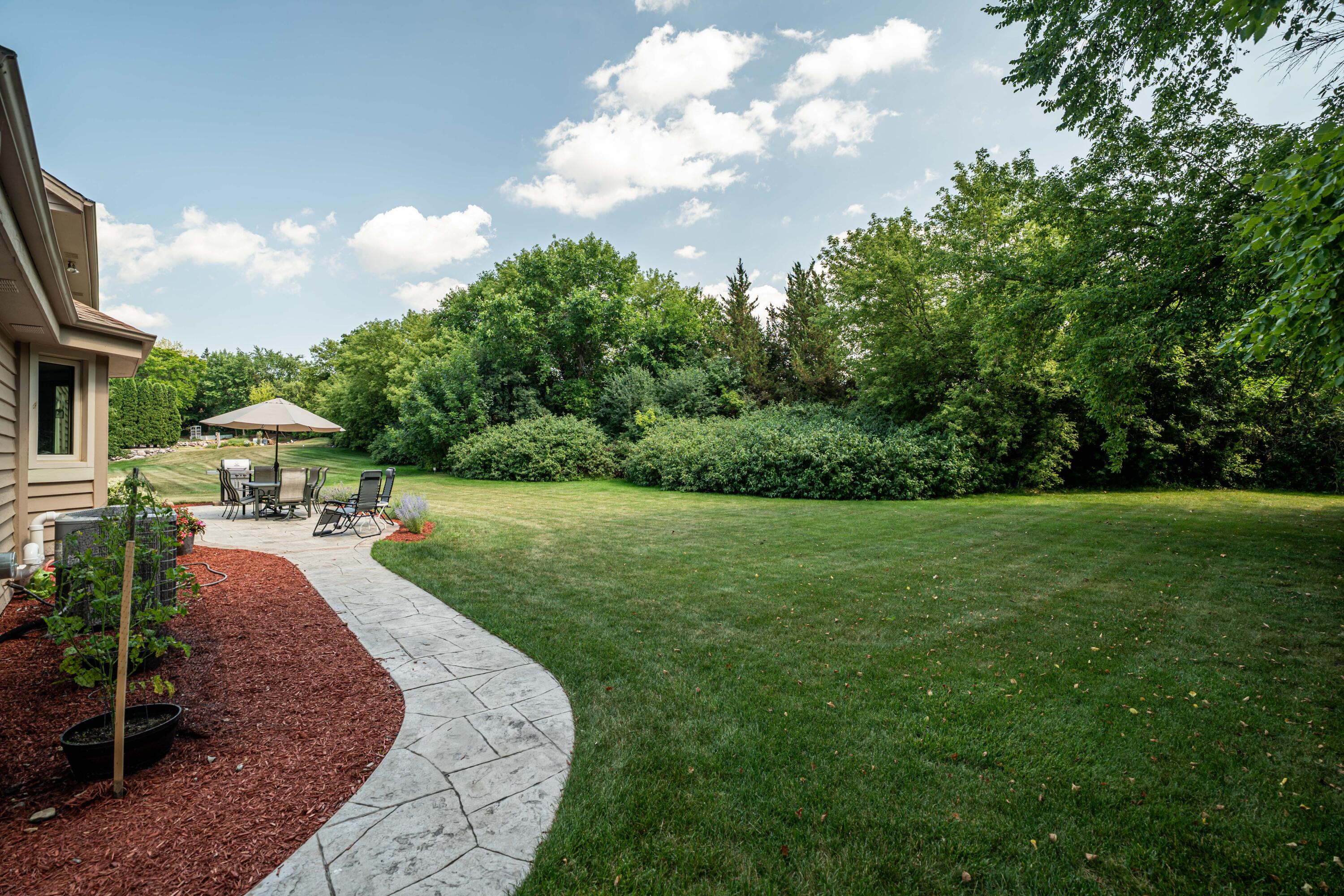 17445 St James Road Brookfield, WI 53045 - Photo 41 of 49 Private Treelined Backyard