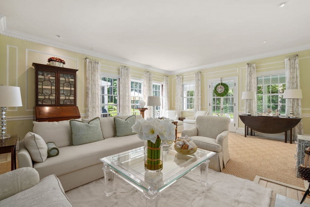 4 Claybrook Road Dover, MA 02030 - Photo 5 of 42 a living room with furniture and a large window