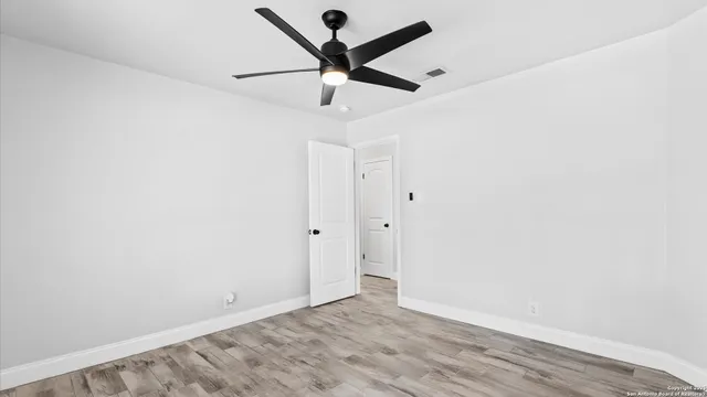 wooden floor in an empty room