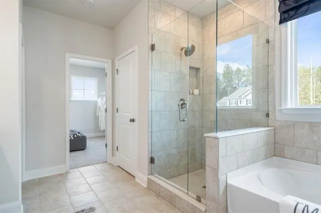 a view of room with window and hardwood floor