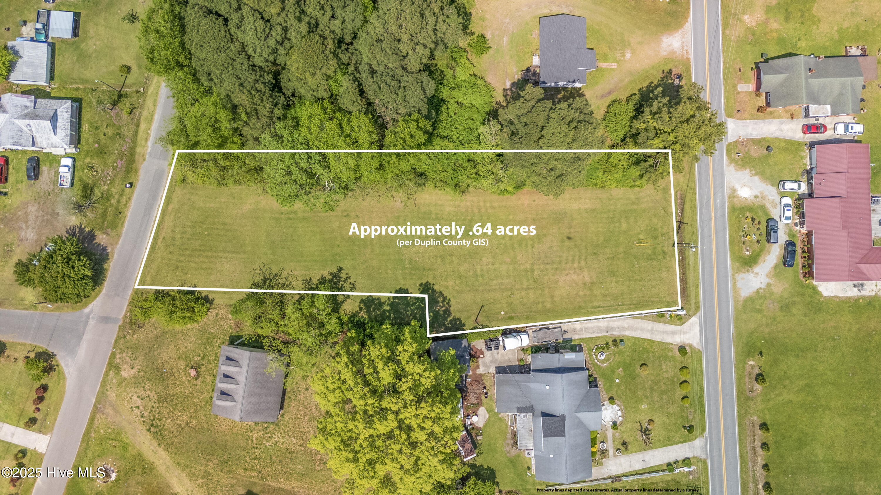Tbd North Teachey Road Wallace, NC 28466 - Photo 1 of 17 Aerial with lot lines