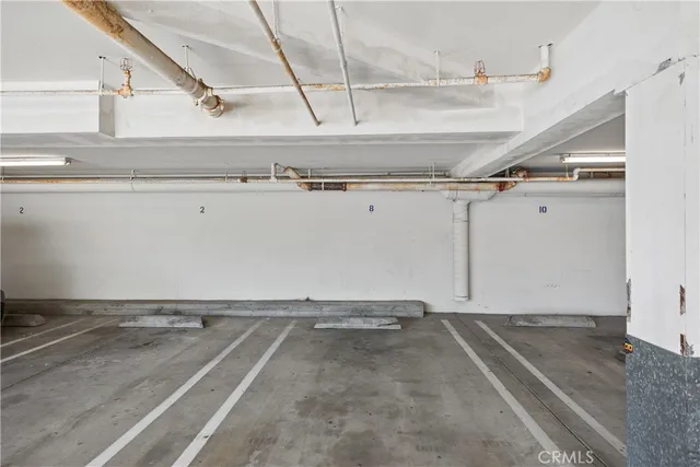 a view of an ocean and trees