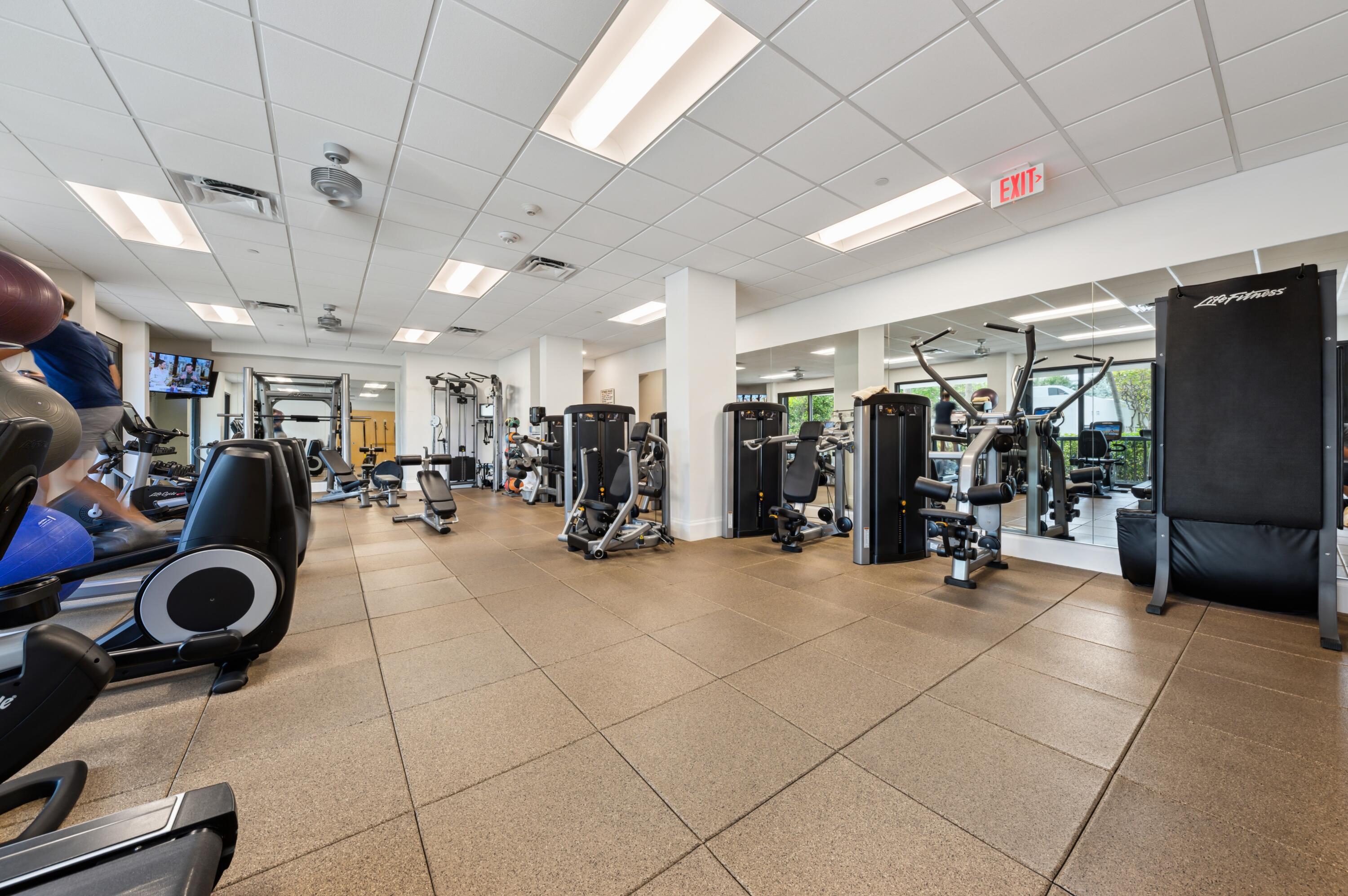 4748 South Ocean Boulevard, Unit 206 Highland Beach, FL 33487 - Photo 26 of 31 a view of a room with gym equipment