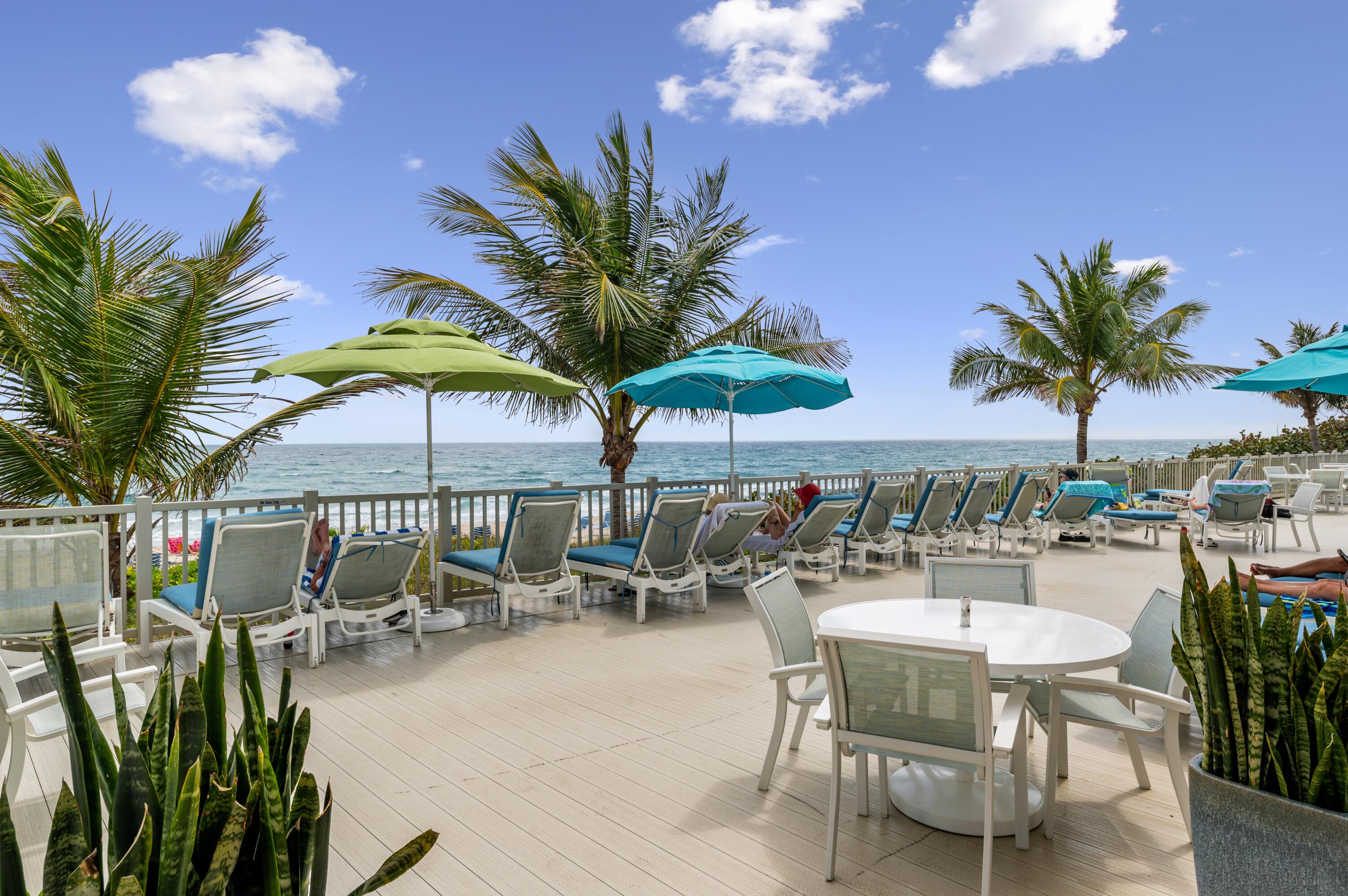 4748 South Ocean Boulevard, Unit 206 Highland Beach, FL 33487 - Photo 30 of 31 an outdoor space with seating space