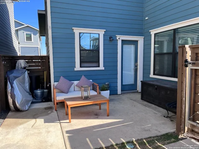 a outdoor space view with a sitting space