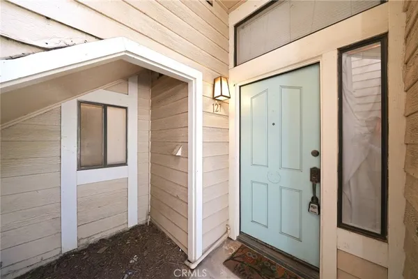 a view of front door