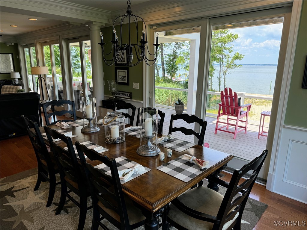 1388 South N End Road Deltaville, VA 23043 - Photo 12 of 50 Hardwood and sliders to porch