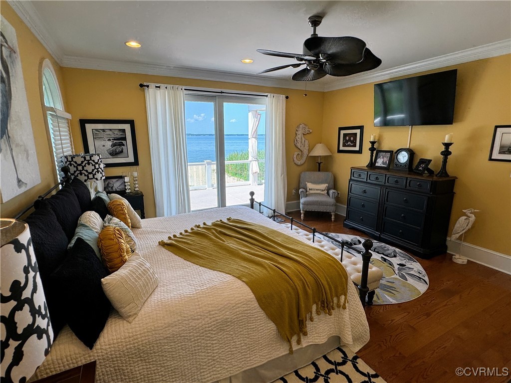 1388 South N End Road Deltaville, VA 23043 - Photo 19 of 50 With hardwood floors,
ceiling fan and sliders t